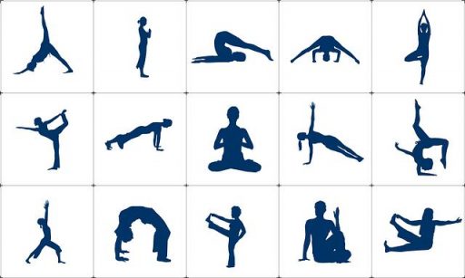 perfiles de posturas de yoga