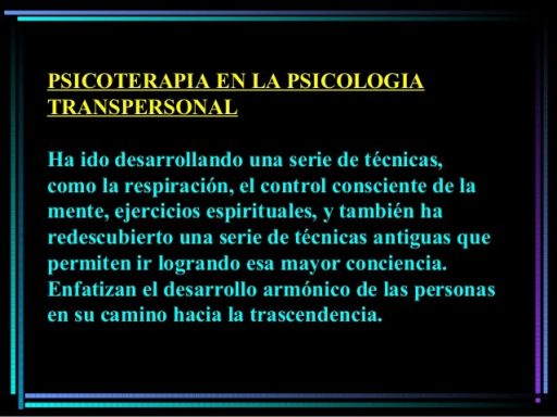 ¿Qué es la psicología transpersonal?