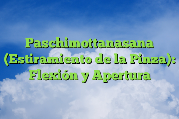 Paschimottanasana (Estiramiento de la Pinza): Flexión y Apertura